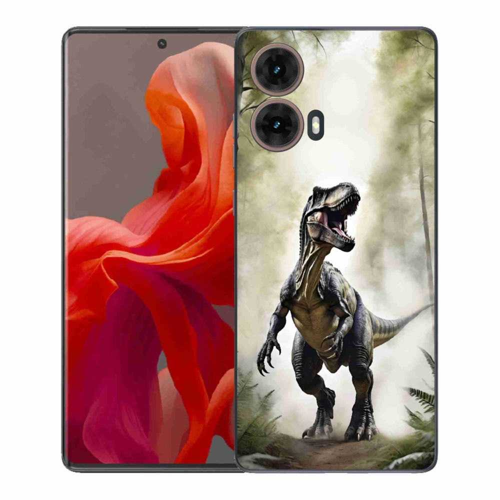 Gelový kryt mmCase na Motorola Moto G85 5G - naštvaný T-Rex