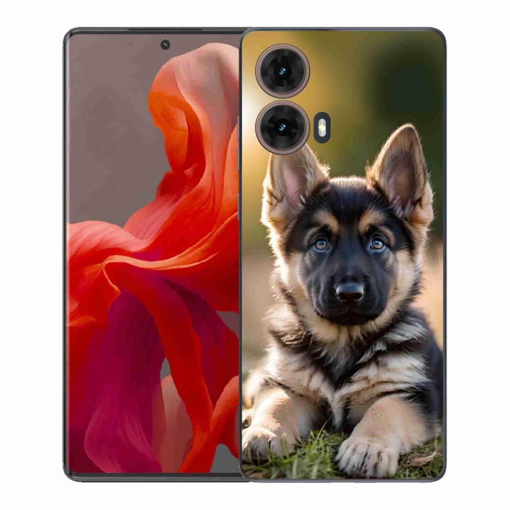 Gelový kryt mmCase na Motorola Moto G85 5G - německý ovčák v přírodě