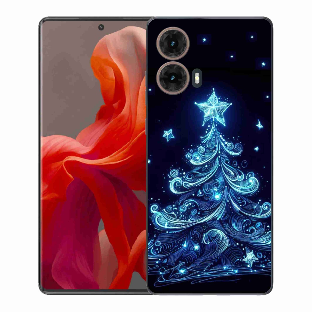 Gelový kryt mmCase na Motorola Moto G85 5G - neonový vánoční stromek 4