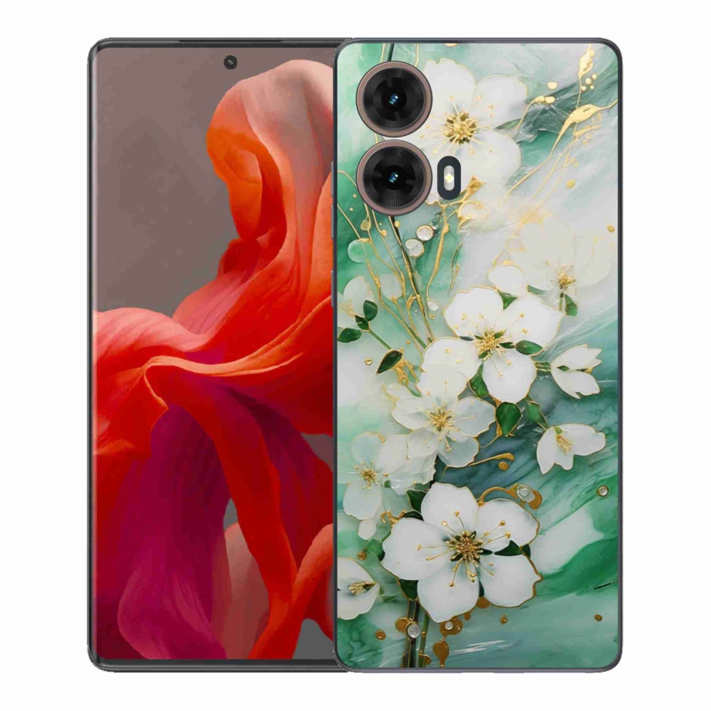 Gelový kryt mmCase na Motorola Moto G85 5G - něžné květy