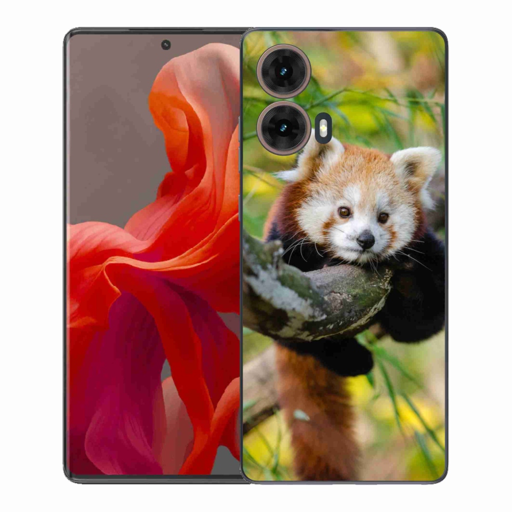 Gelový kryt mmCase na Motorola Moto G85 5G - panda červená