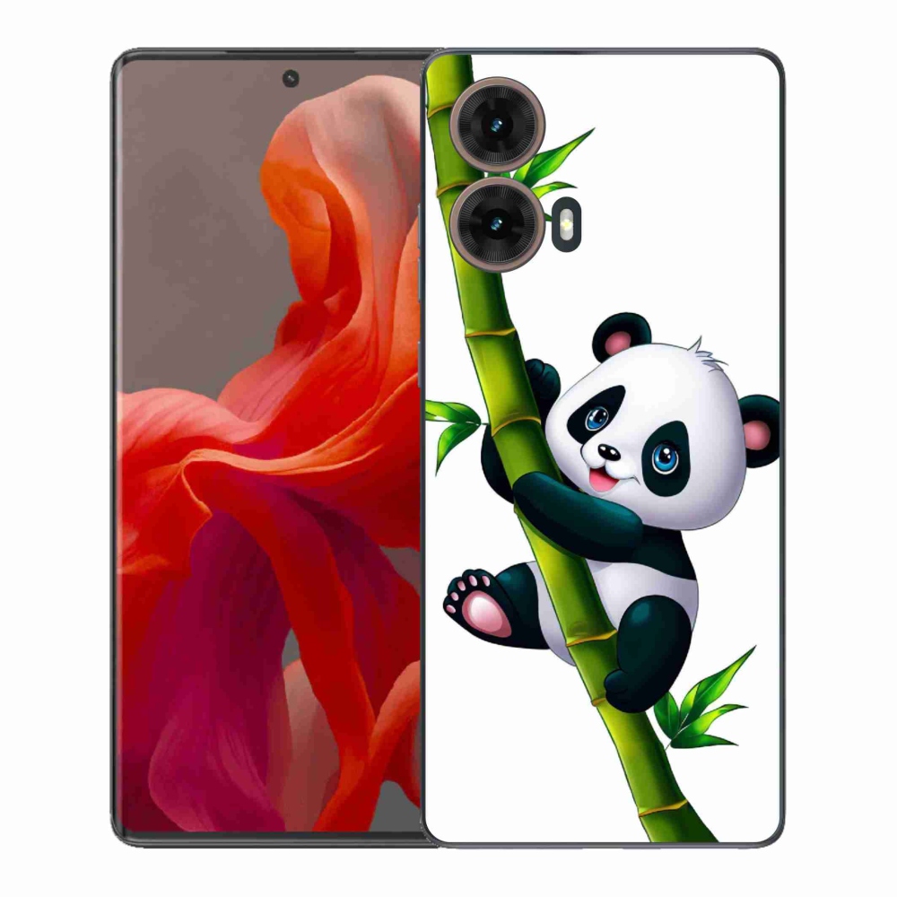Gelový kryt mmCase na Motorola Moto G85 5G - panda na bambusu