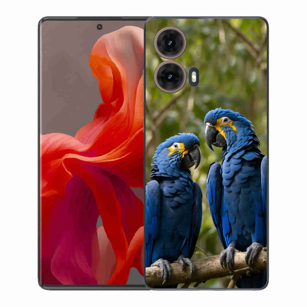 Gelový kryt mmCase na Motorola Moto G85 5G - papouščí duo