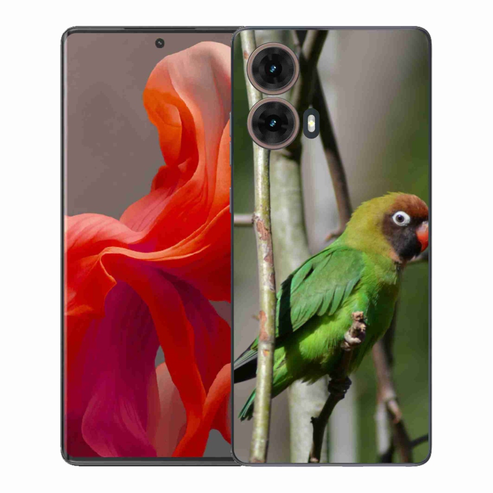 Gelový kryt mmCase na Motorola Moto G85 5G - papoušek agapornis