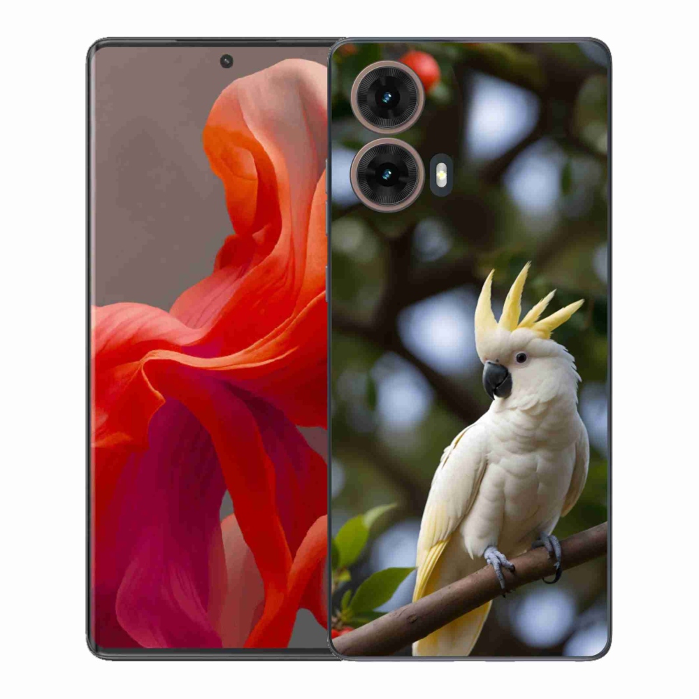 Gelový kryt mmCase na Motorola Moto G85 5G - papoušek kakadu 3