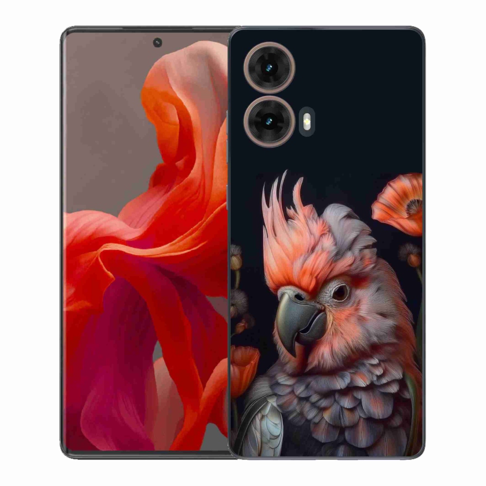 Gelový kryt mmCase na Motorola Moto G85 5G - papoušek kakadu v barvách