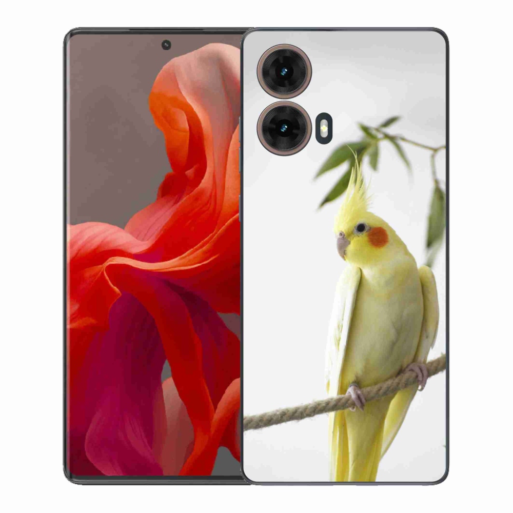 Gelový kryt mmCase na Motorola Moto G85 5G - papoušek korela chocholatá
