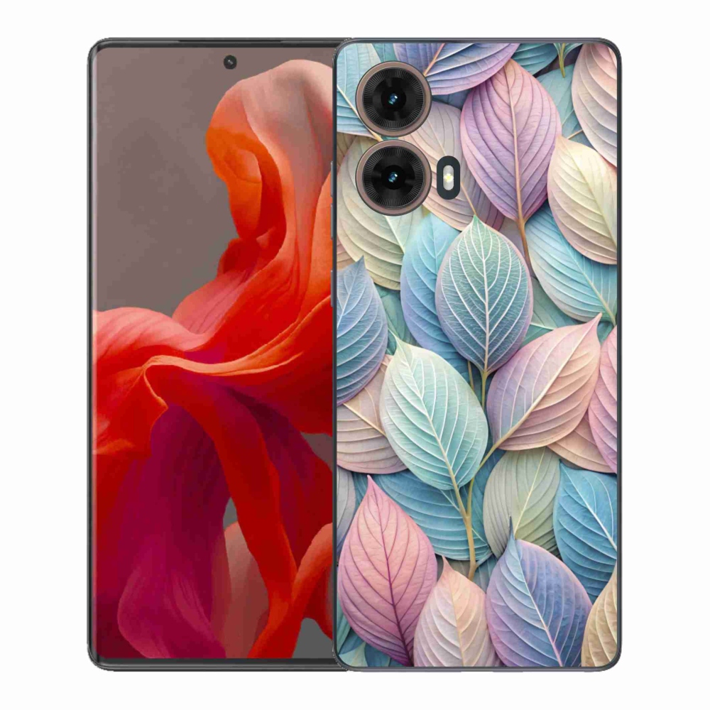 Gelový kryt mmCase na Motorola Moto G85 5G - pastelové listy