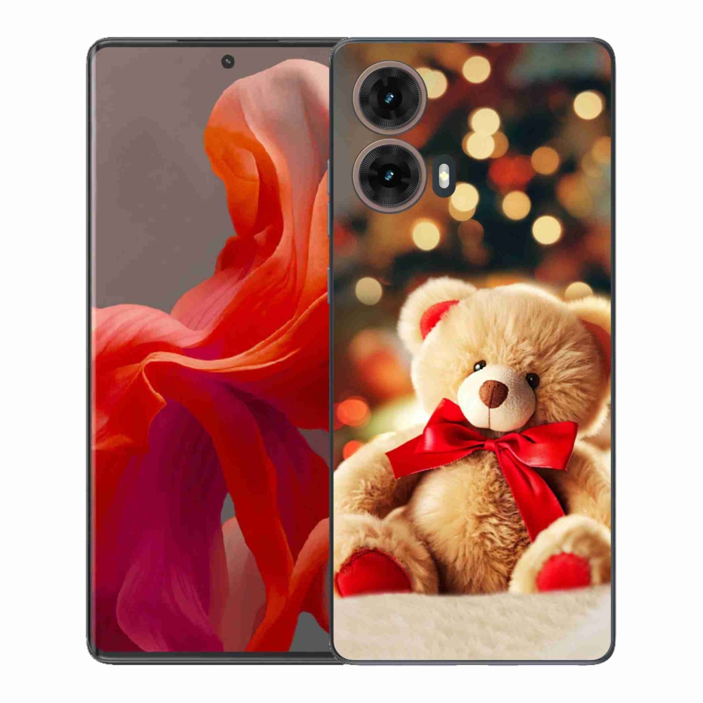 Gelový kryt mmCase na Motorola Moto G85 5G - plyšový medvídek