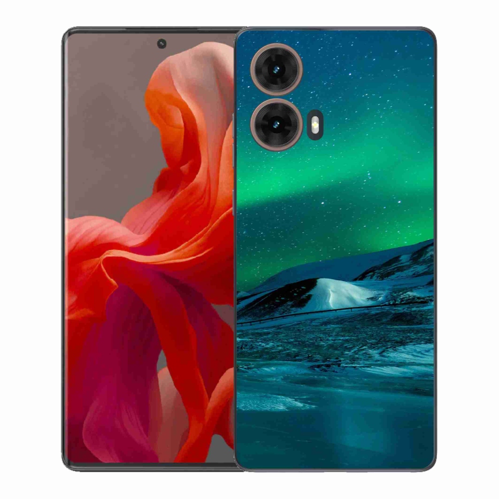 Gelový kryt mmCase na Motorola Moto G85 5G - polární záře