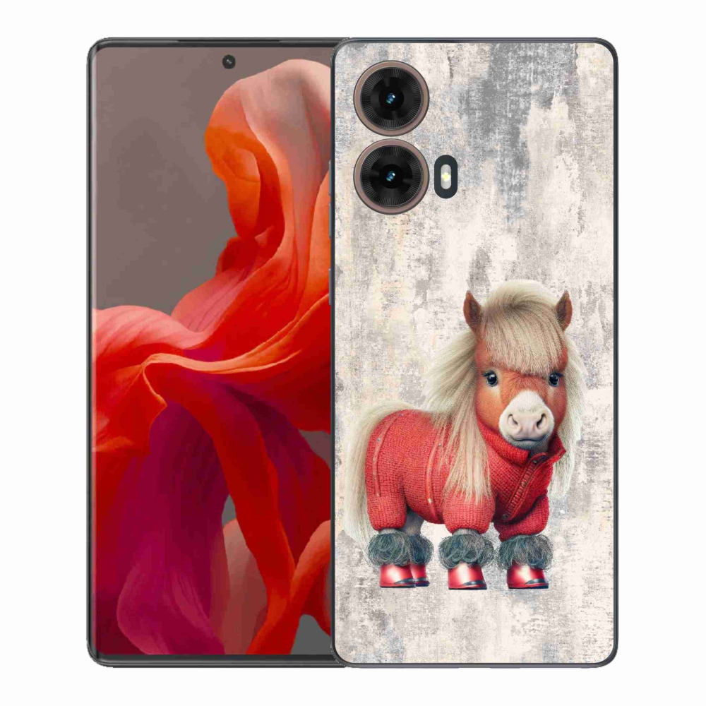 Gelový kryt mmCase na Motorola Moto G85 5G - poník ve svetru