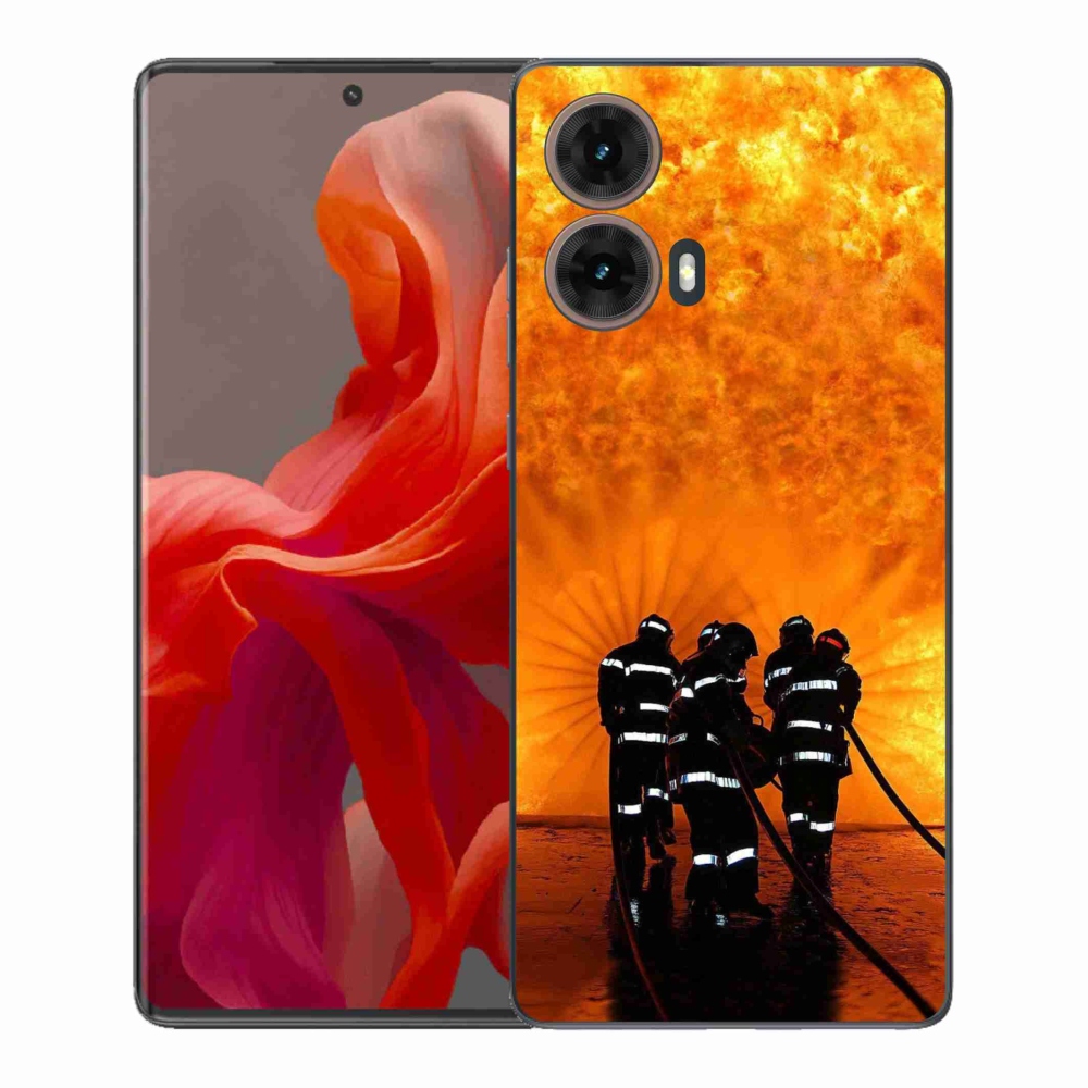 Gelový kryt mmCase na Motorola Moto G85 5G - požár