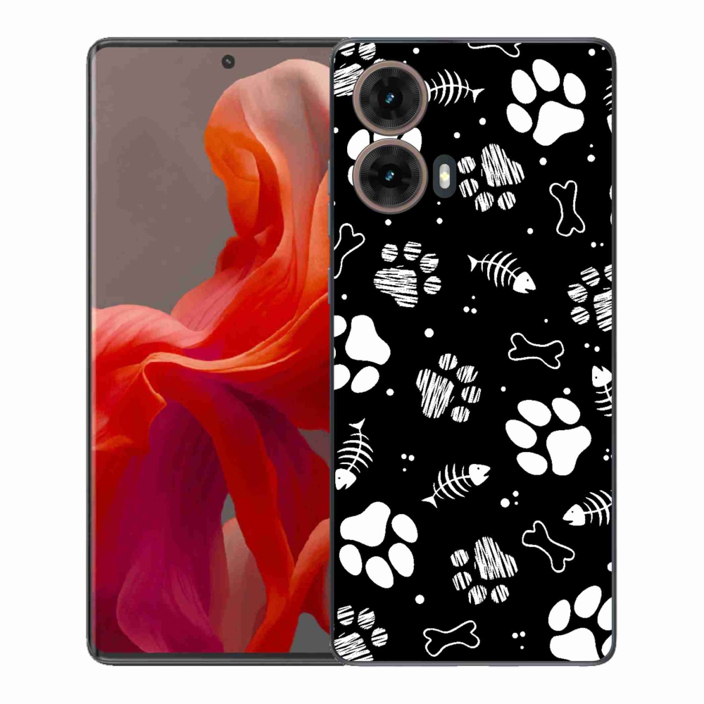 Gelový kryt mmCase na Motorola Moto G85 5G - psí tlapky