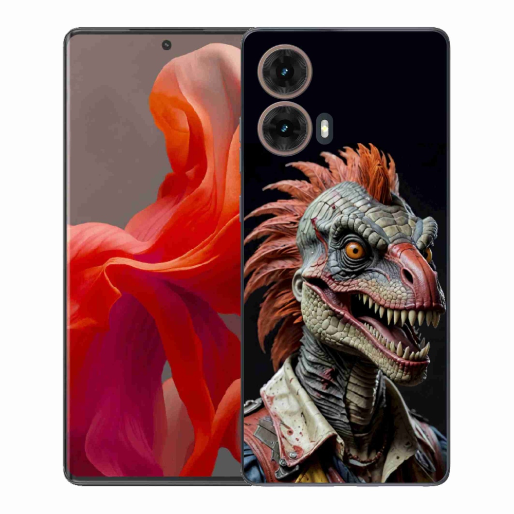 Gelový kryt mmCase na Motorola Moto G85 5G - punk dinosaurus