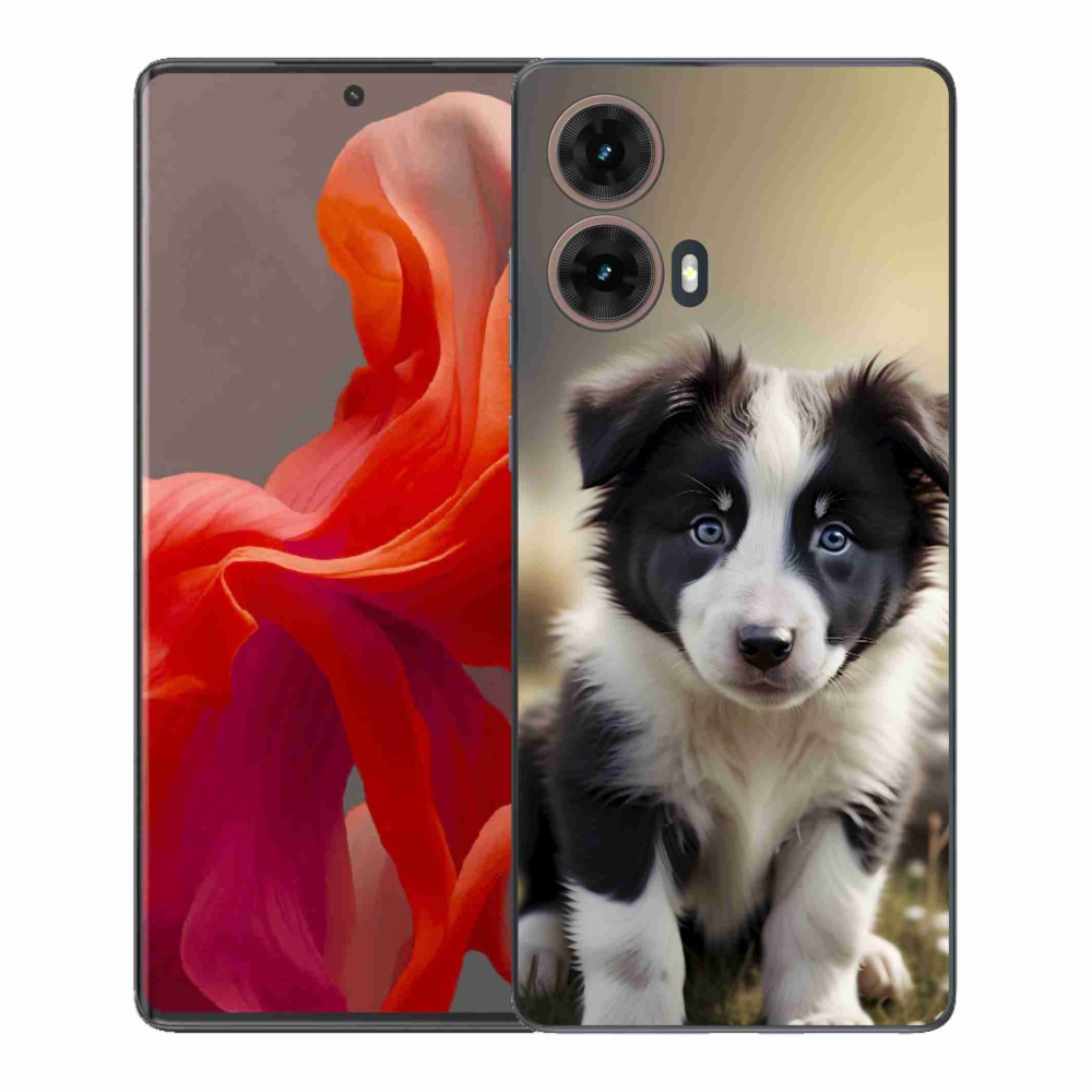 Gelový kryt mmCase na Motorola Moto G85 5G - roztomilá border kolie