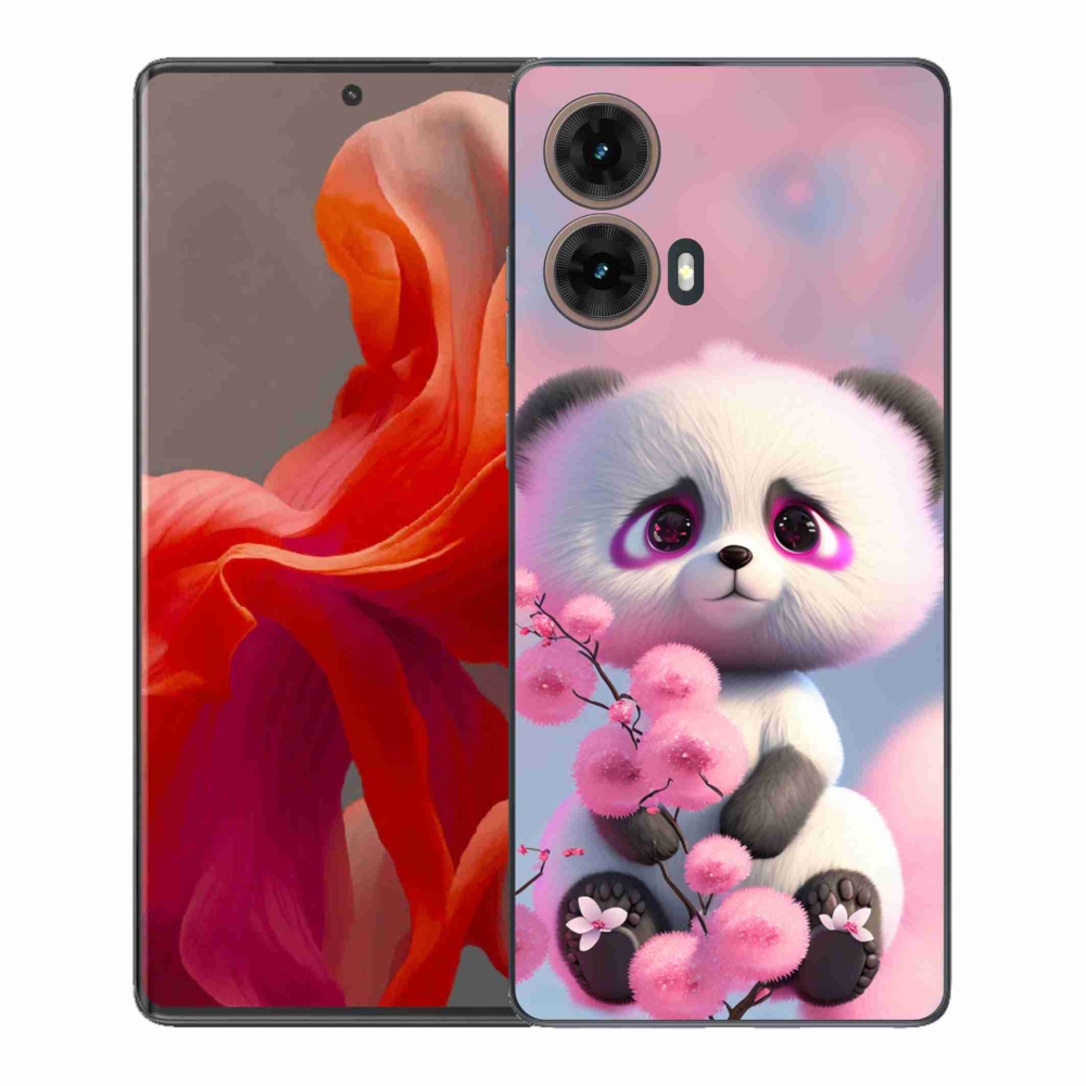 Gelový kryt mmCase na Motorola Moto G85 5G - roztomilá panda 1