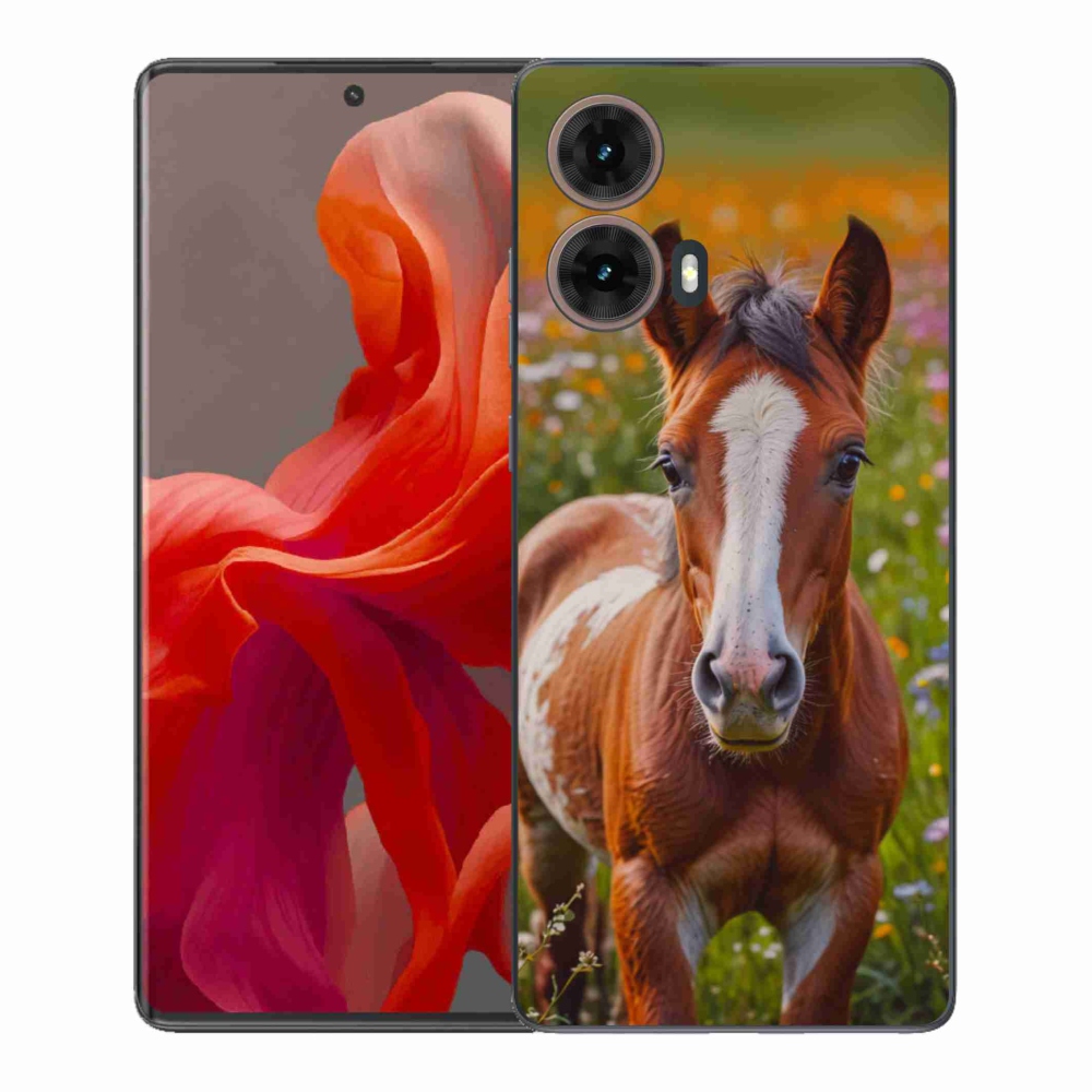 Gelový kryt mmCase na Motorola Moto G85 5G - roztomilé hříbě