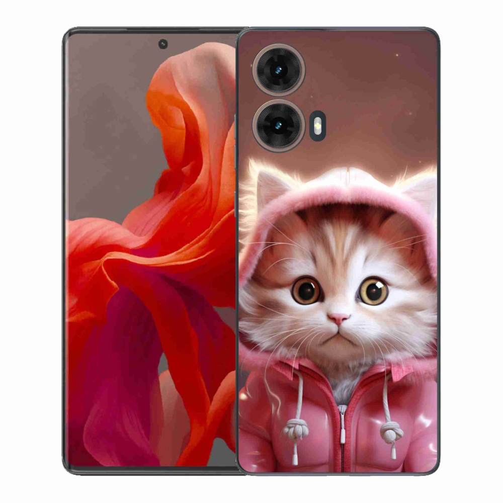 Gelový kryt mmCase na Motorola Moto G85 5G - roztomilé kotě 3