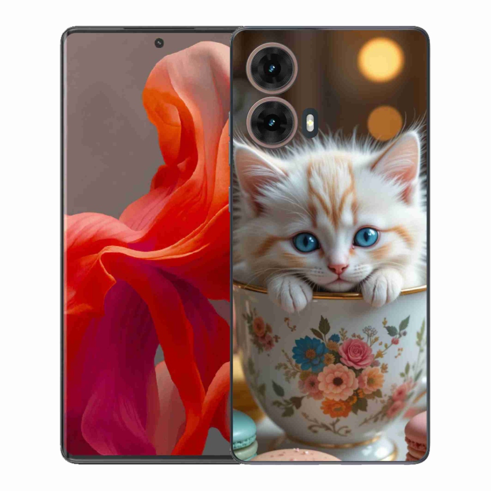 Gelový kryt mmCase na Motorola Moto G85 5G - roztomilé kotě 6