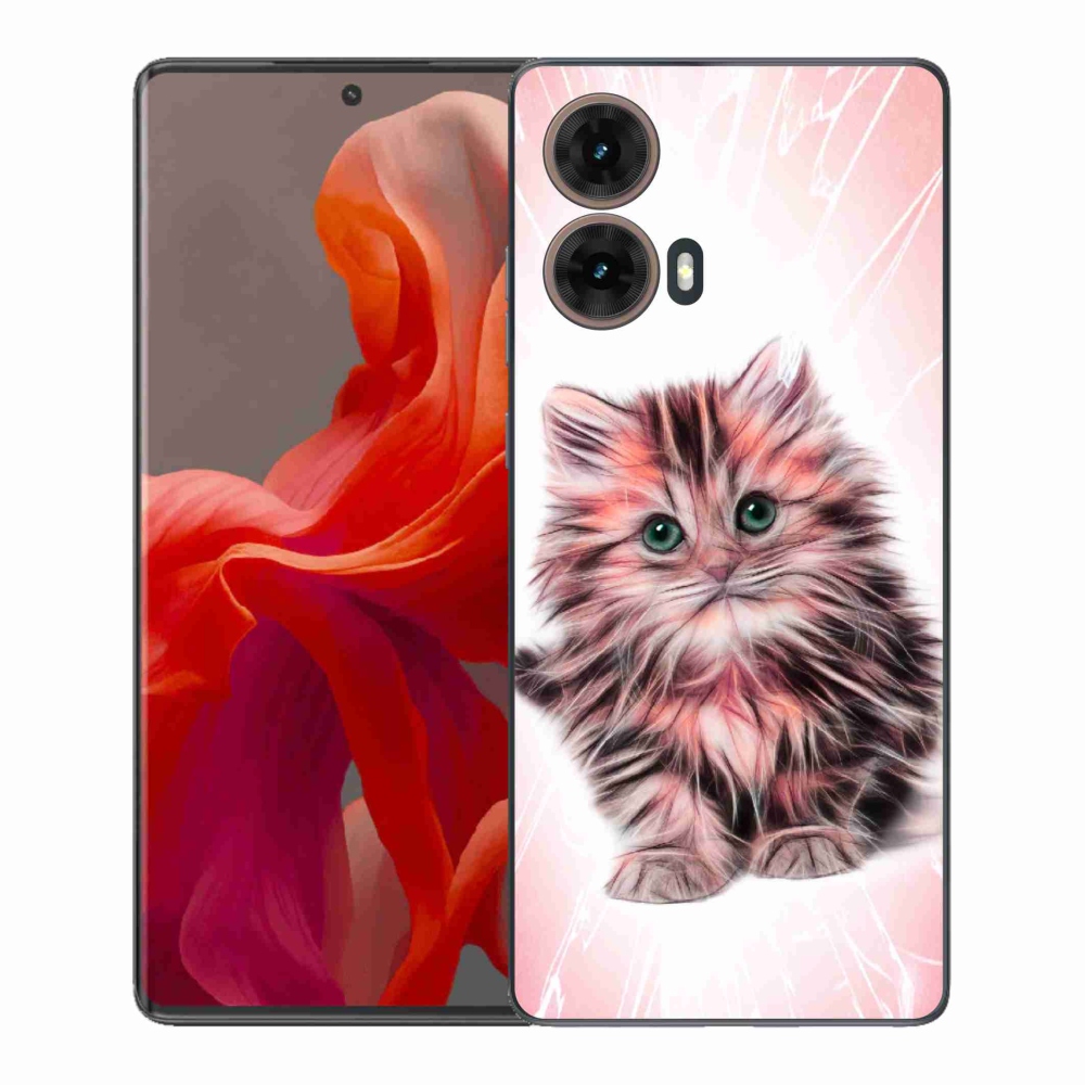 Gelový kryt mmCase na Motorola Moto G85 5G - roztomilé kotě