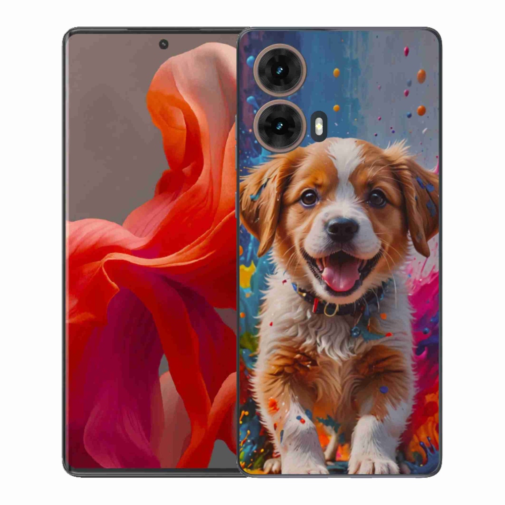Gelový kryt mmCase na Motorola Moto G85 5G - roztomilé štěně 3
