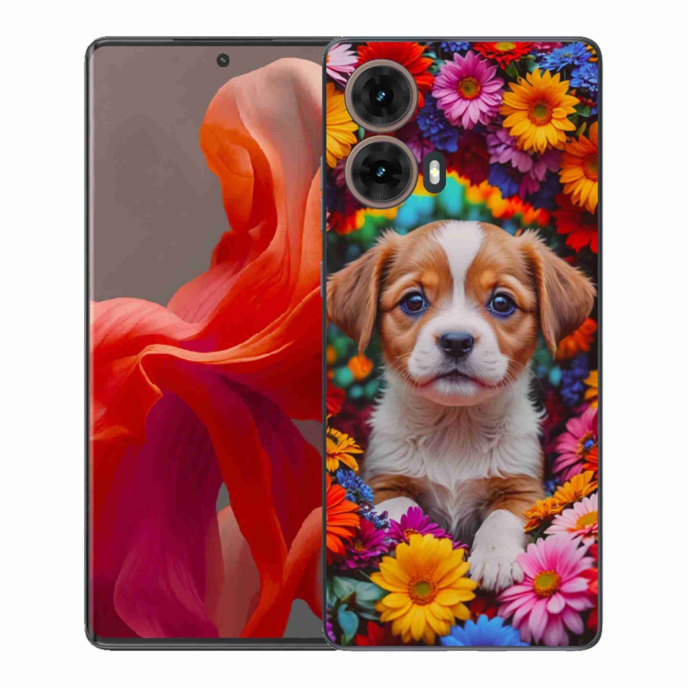 Gelový kryt mmCase na Motorola Moto G85 5G - roztomilé štěně