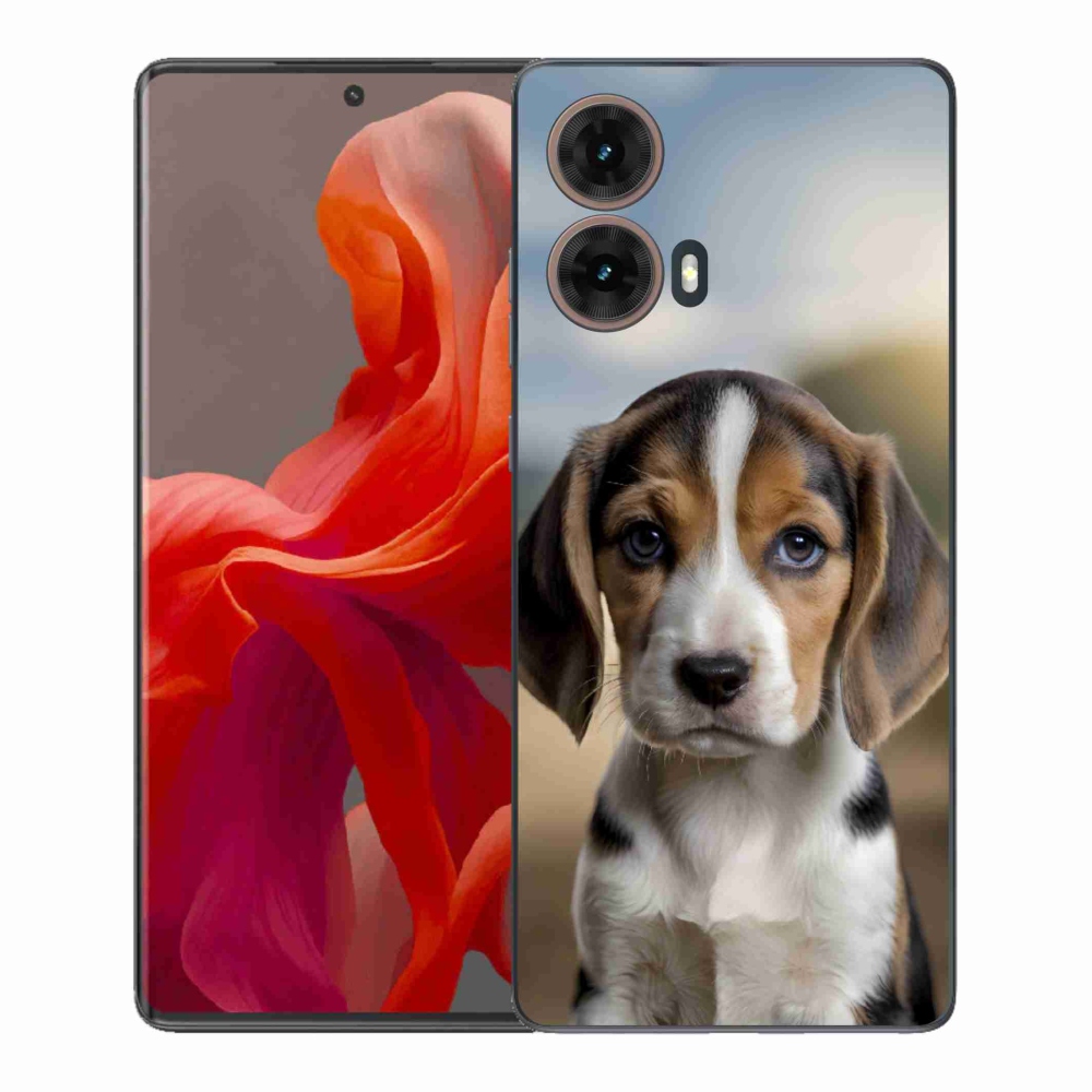 Gelový kryt mmCase na Motorola Moto G85 5G - roztomilý bígl