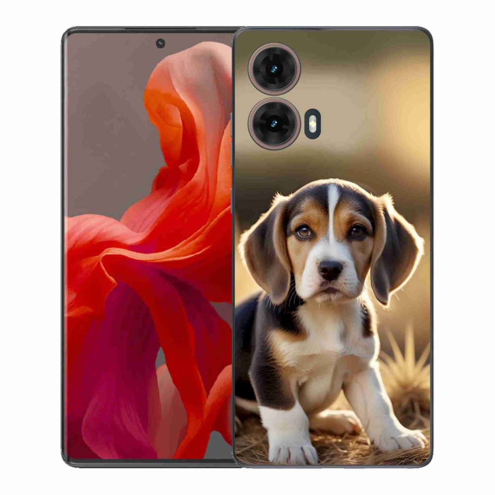 Gelový kryt mmCase na Motorola Moto G85 5G - roztomilý bígl