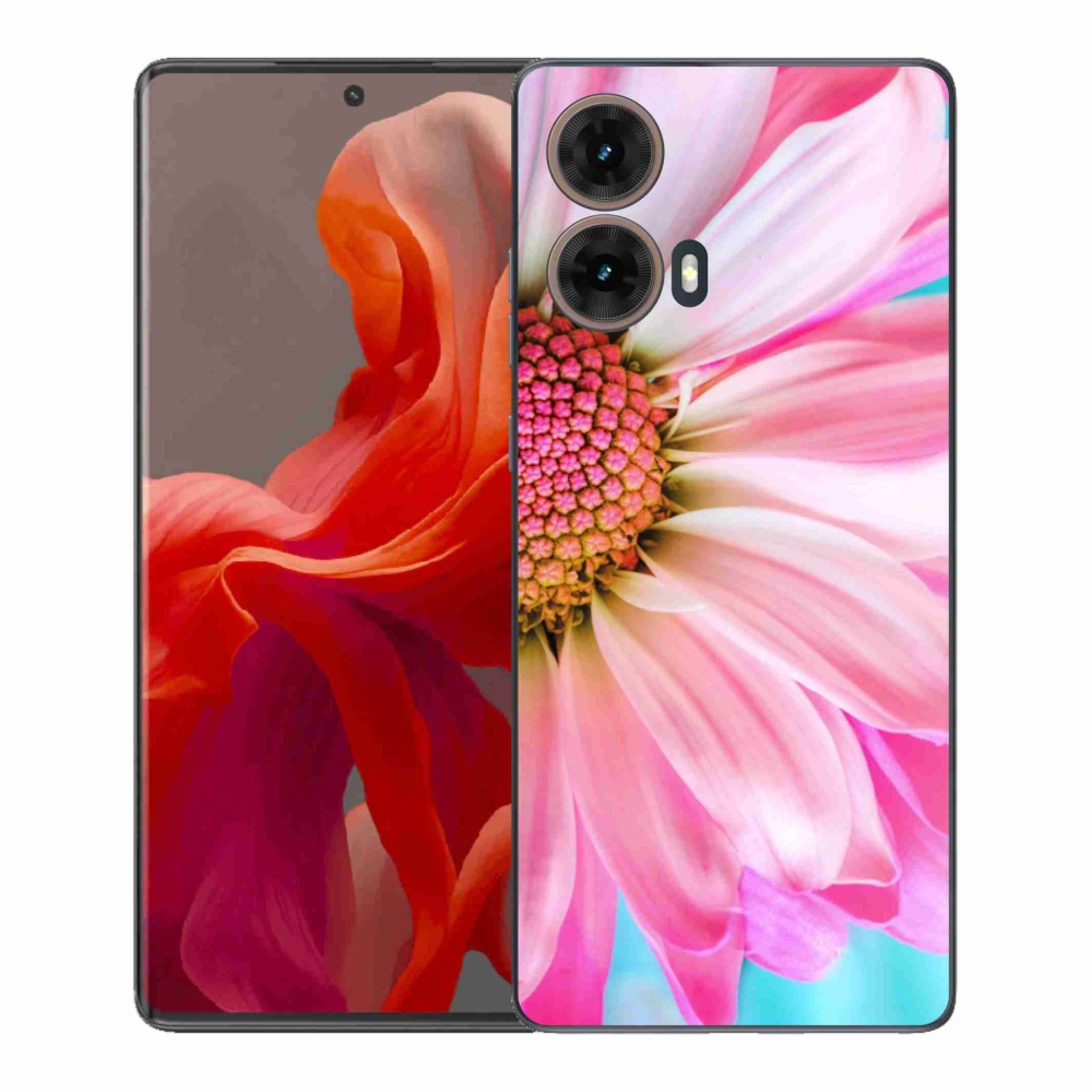 Gelový kryt mmCase na Motorola Moto G85 5G - růžová květina