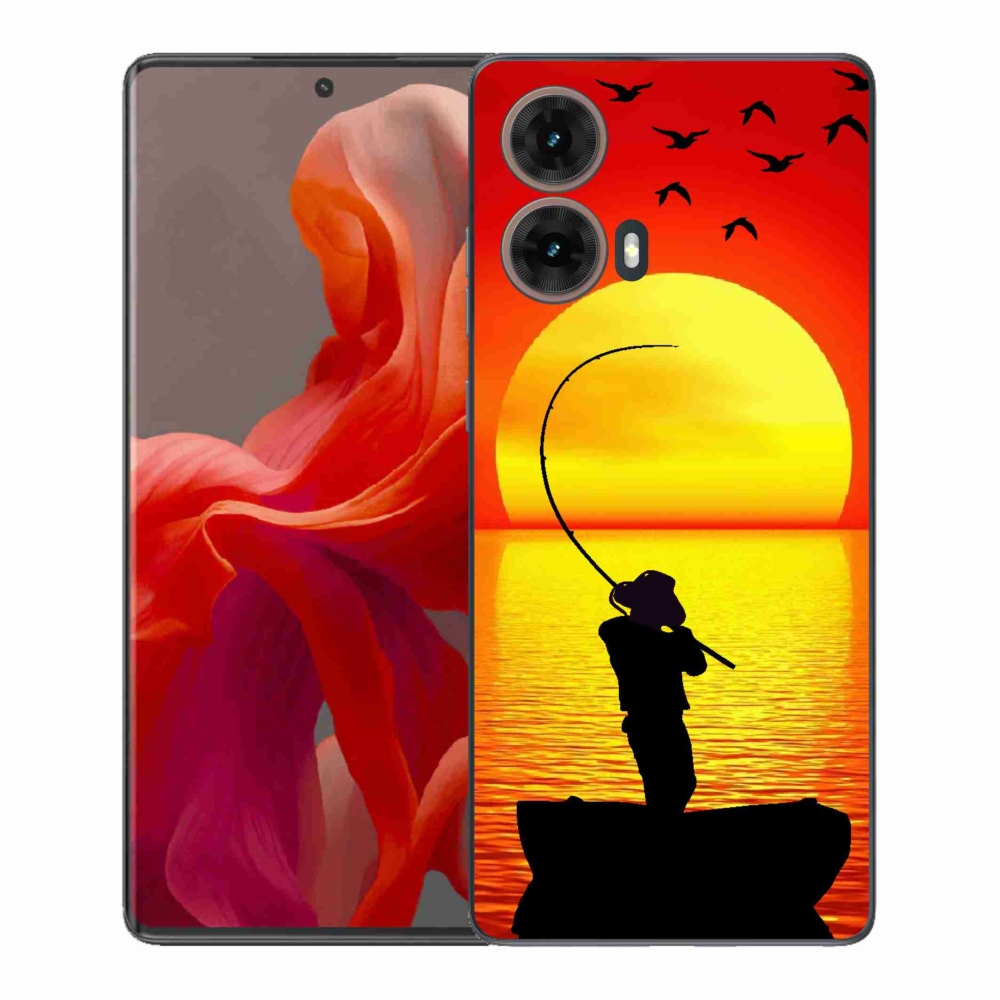 Gelový kryt mmCase na Motorola Moto G85 5G - rybaření