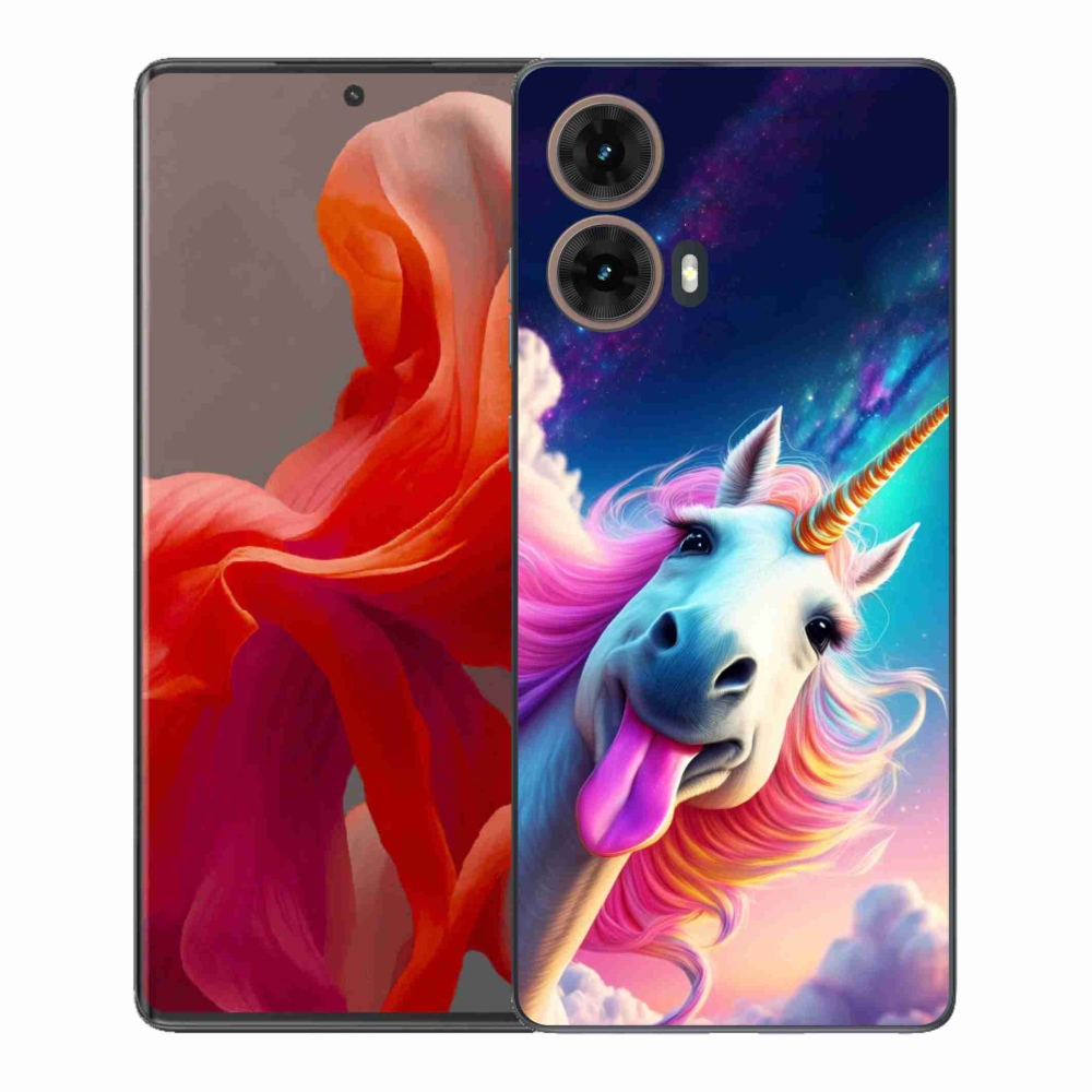 Gelový kryt mmCase na Motorola Moto G85 5G - šílený jednorožec