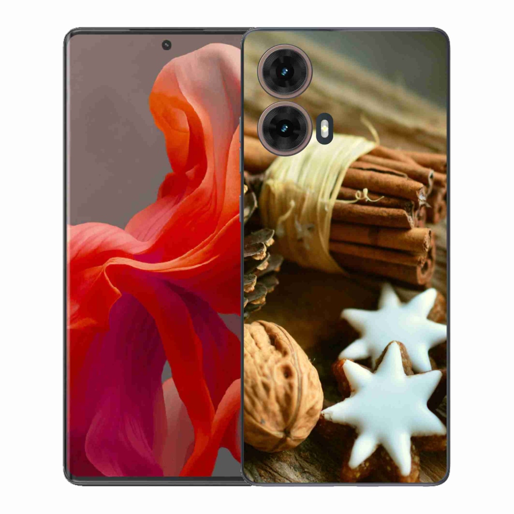 Gelový kryt mmCase na Motorola Moto G85 5G - skořice a perníčky