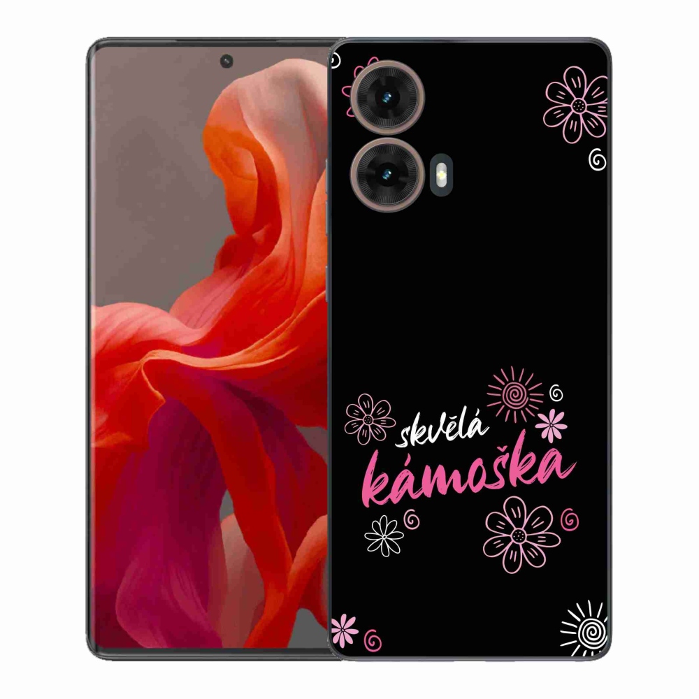 Gelový kryt mmCase na Motorola Moto G85 5G - skvělá kámoška černé pozadí