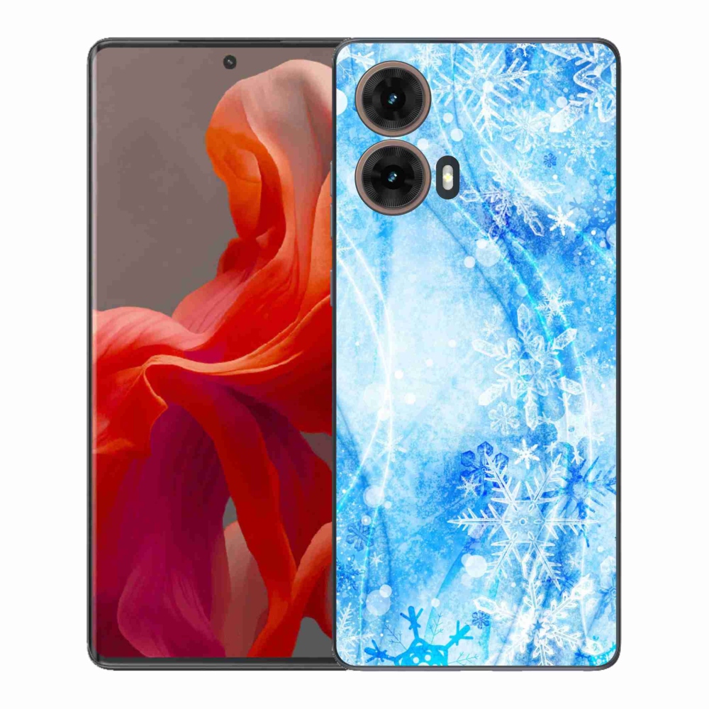 Gelový kryt mmCase na Motorola Moto G85 5G - sněhové vločky