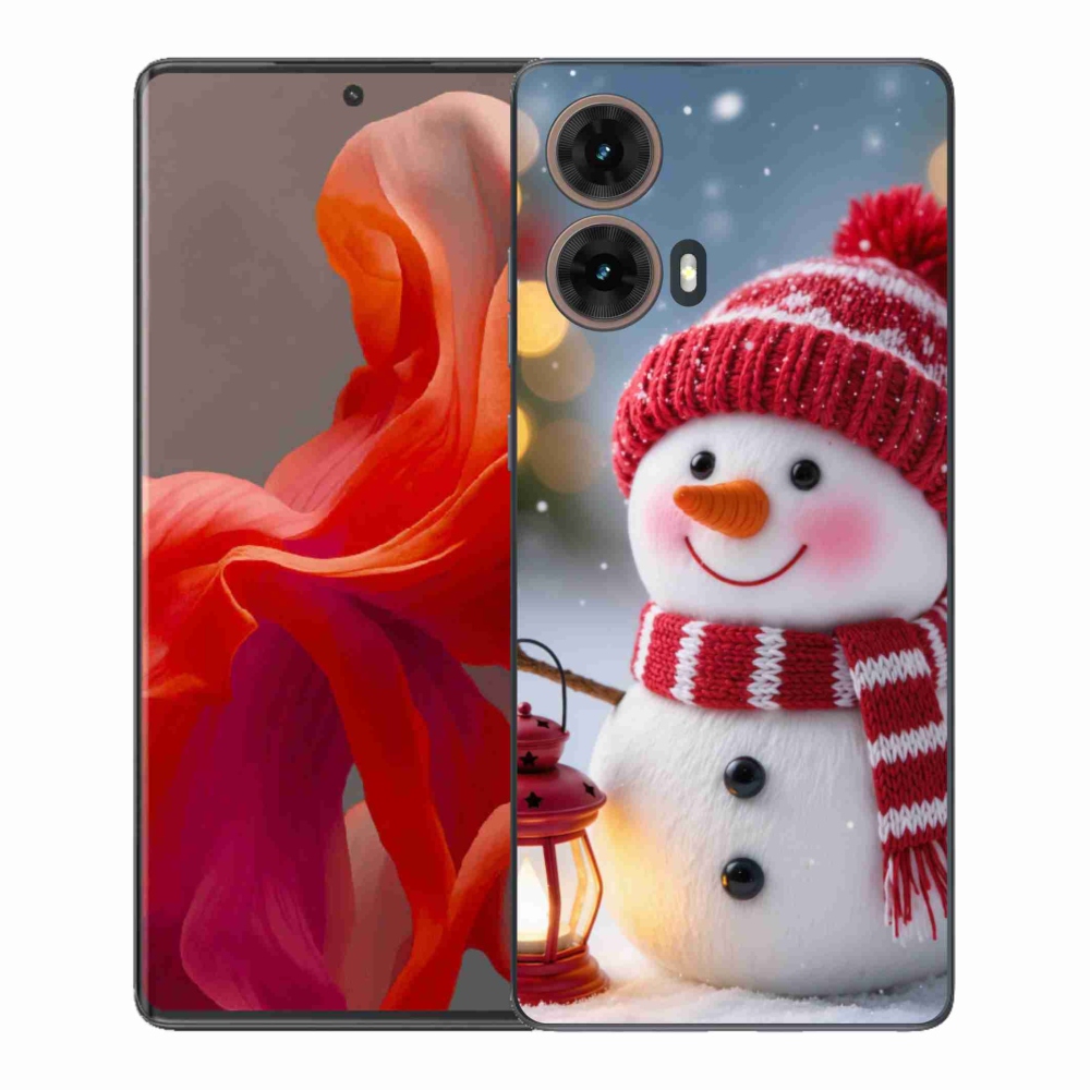 Gelový kryt mmCase na Motorola Moto G85 5G - sněhulák 2