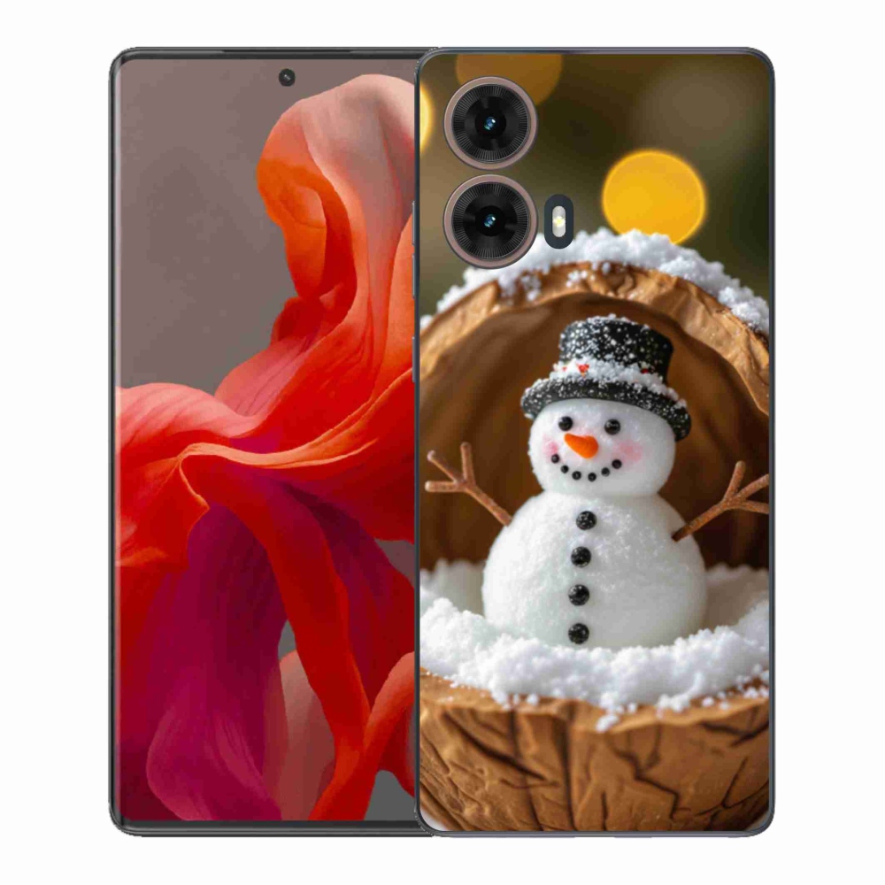 Gelový kryt mmCase na Motorola Moto G85 5G - sněhulák 4
