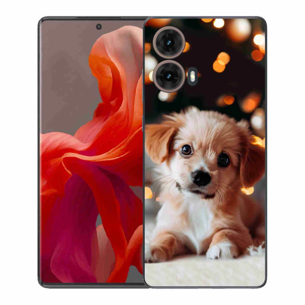 Gelový kryt mmCase na Motorola Moto G85 5G - štěňátko