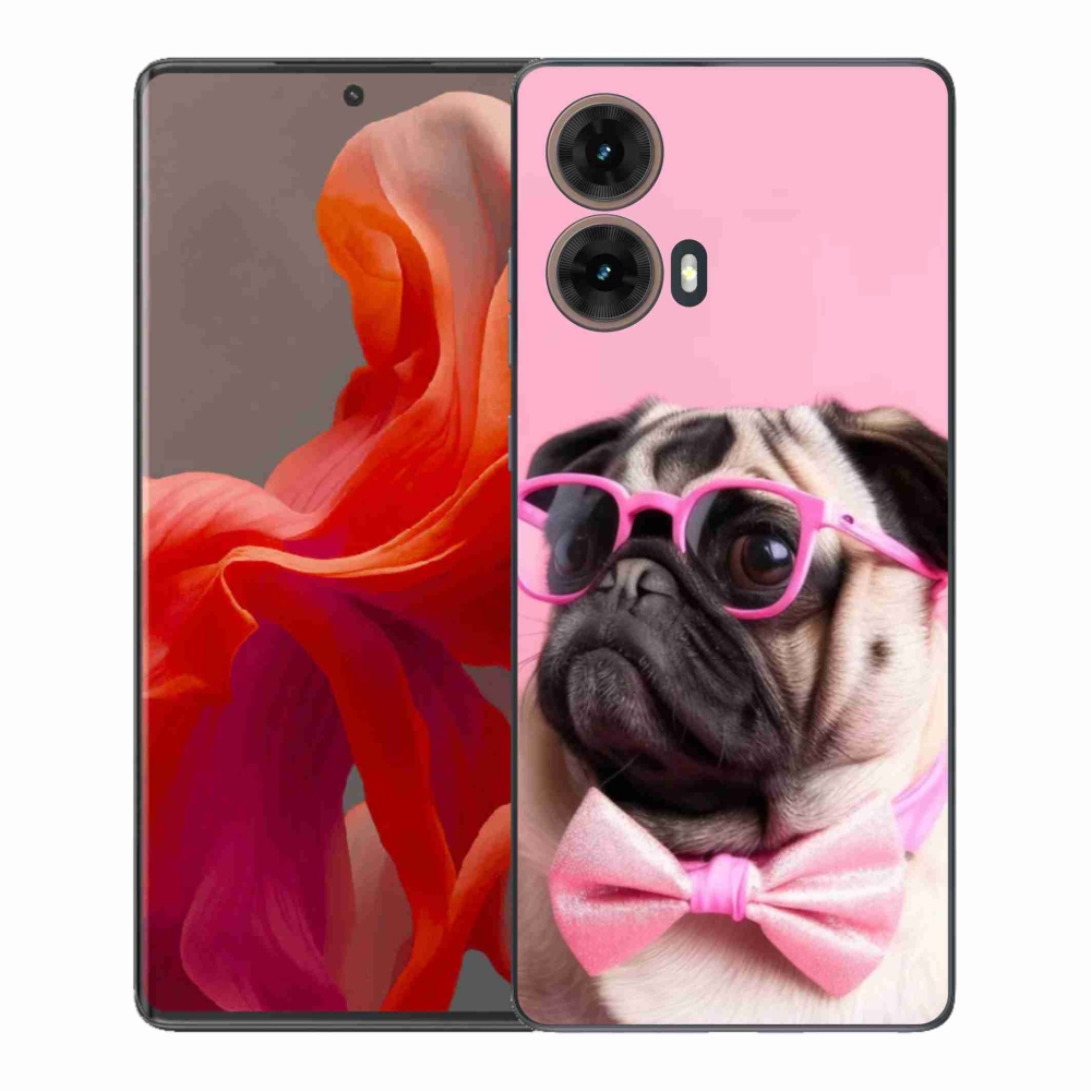 Gelový kryt mmCase na Motorola Moto G85 5G - stylový mops