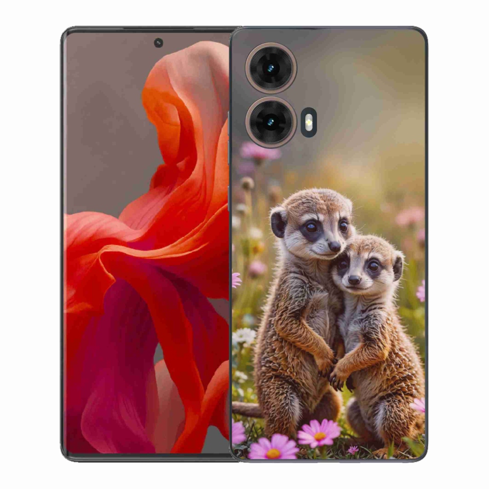 Gelový kryt mmCase na Motorola Moto G85 5G - surikatí duo