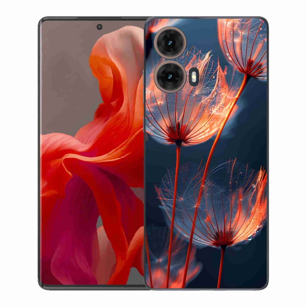 Gelový kryt mmCase na Motorola Moto G85 5G - světélkující chmýří