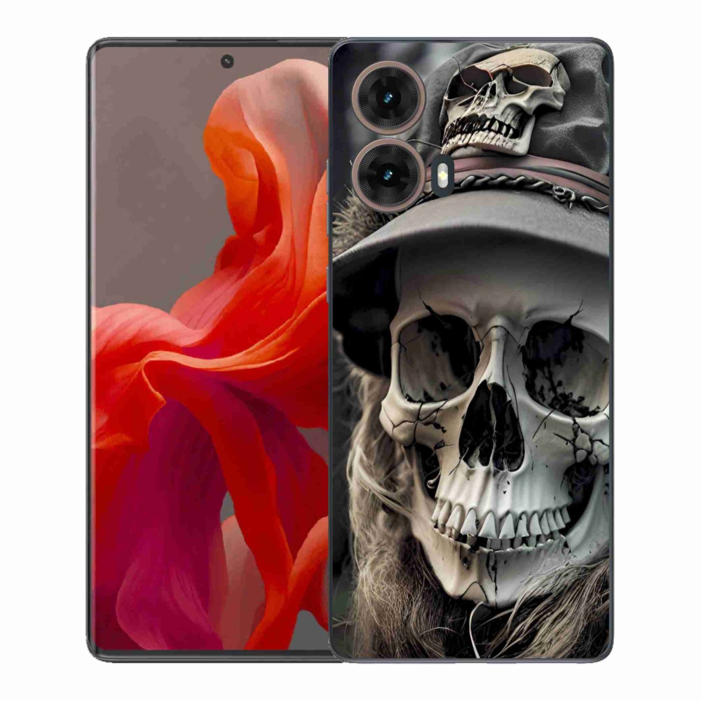 Gelový kryt mmCase na Motorola Moto G85 5G - temná lebka