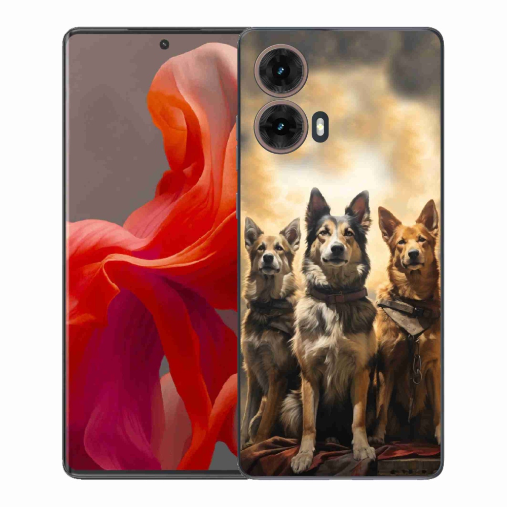 Gelový kryt mmCase na Motorola Moto G85 5G - tři psi