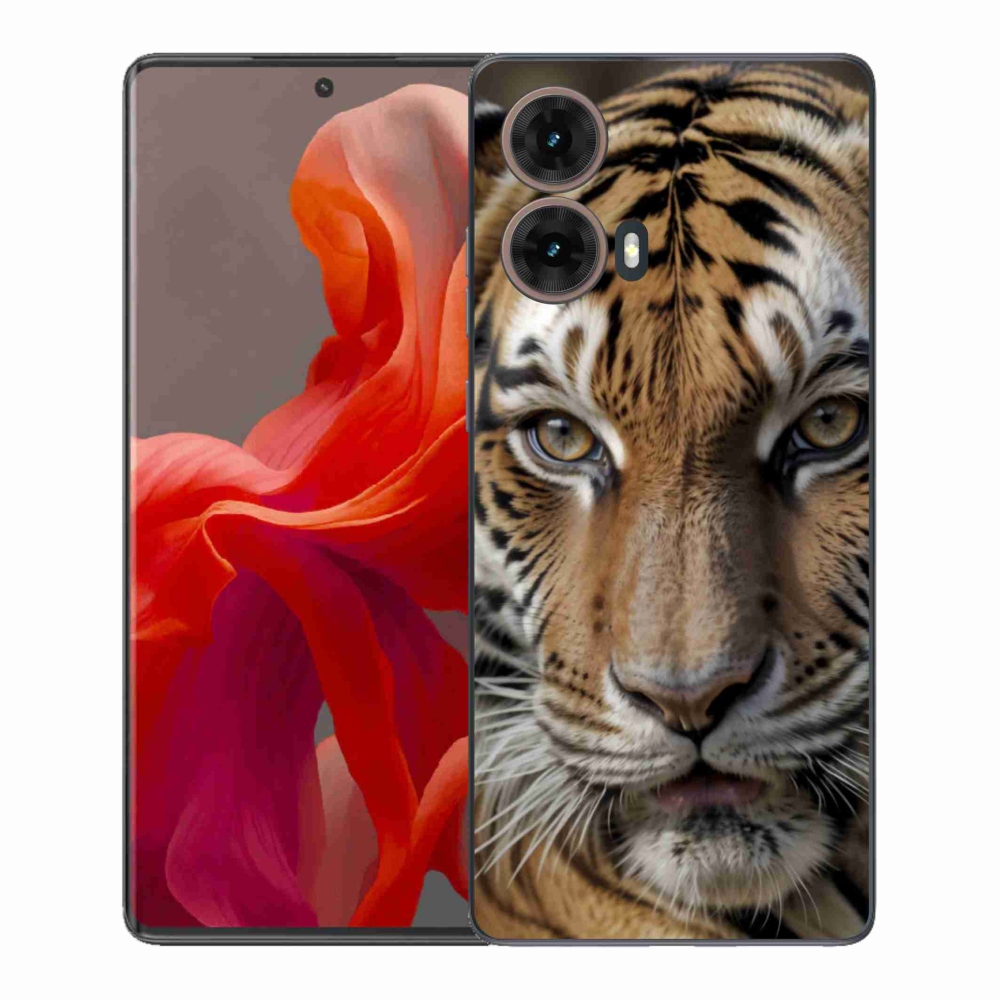 Gelový kryt mmCase na Motorola Moto G85 5G - tygří pohled