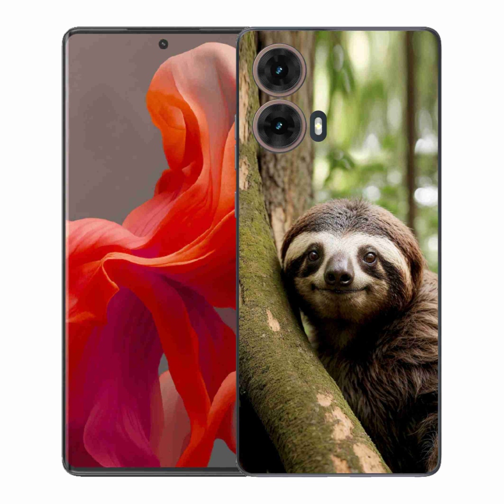 Gelový kryt mmCase na Motorola Moto G85 5G - usměvavý lenochod