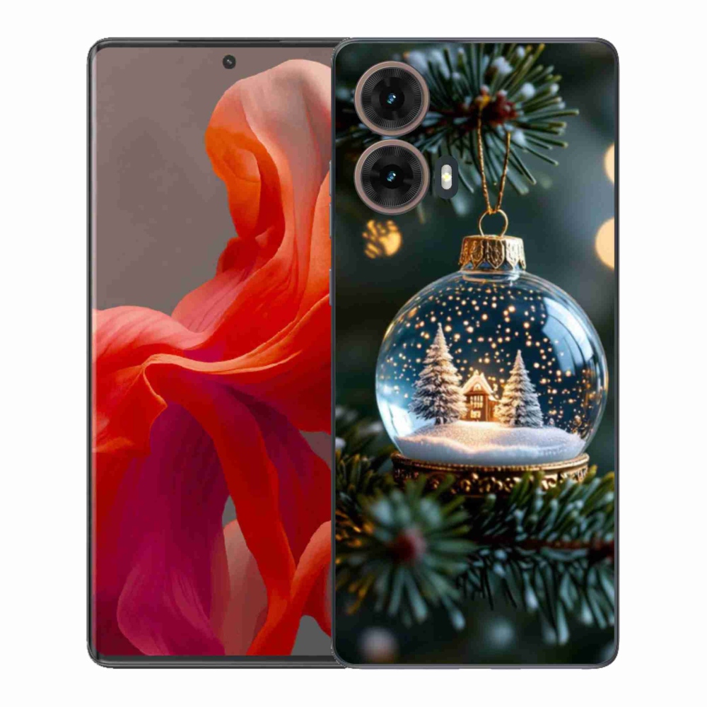 Gelový kryt mmCase na Motorola Moto G85 5G - vánoční koule 2