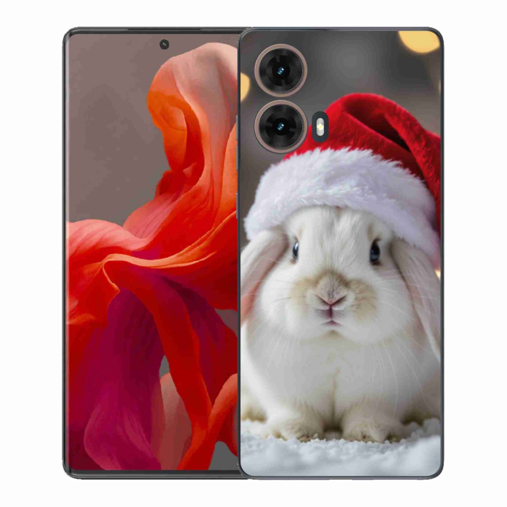 Gelový kryt mmCase na Motorola Moto G85 5G - vánoční králík