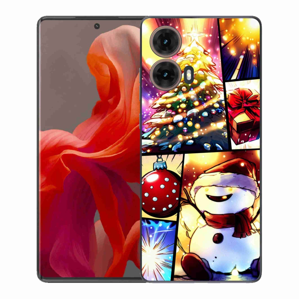 Gelový kryt mmCase na Motorola Moto G85 5G - vánoční motivy 1