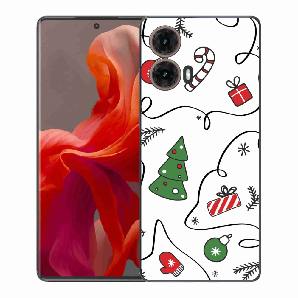 Gelový kryt mmCase na Motorola Moto G85 5G - vánoční motivy