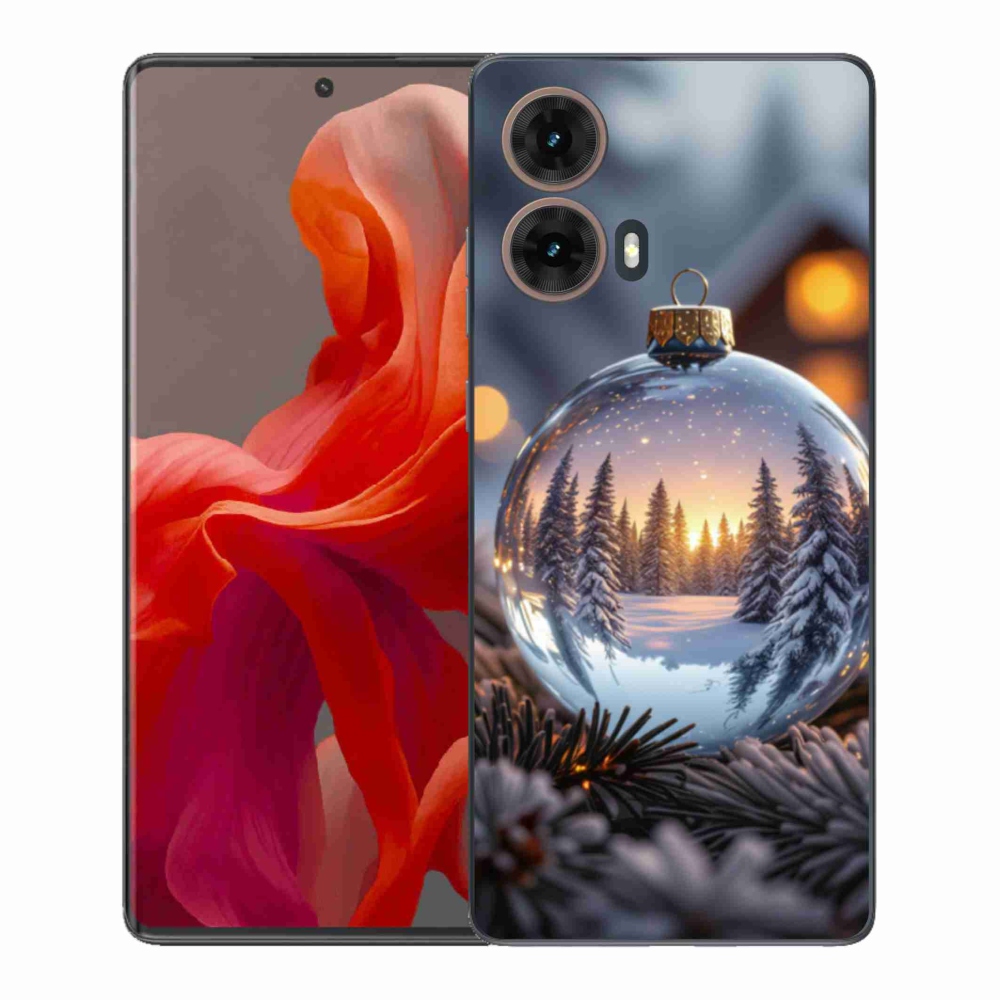 Gelový kryt mmCase na Motorola Moto G85 5G - vánoční ozdoba