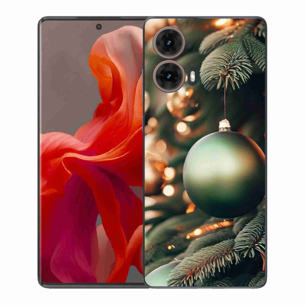 Gelový kryt mmCase na Motorola Moto G85 5G - vánoční ozdoby 1